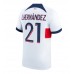 Paris Saint-Germain Lucas Hernandez #21 Replika Borta matchkläder 2023-24 Korta ärmar